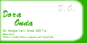 dora onda business card